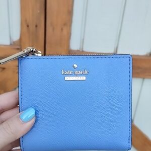 Kate Spade Bright Periwinkle Blue Vinyl Wallet